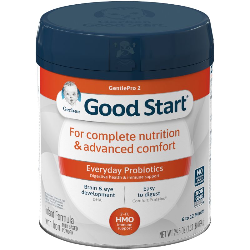 Photo 1 of Gerber Good Start GentlePro 2 Everyday Probiotics Powder Infant Formula, Stage 2, 24.5 Oz.EXP. SEP 16 2022
