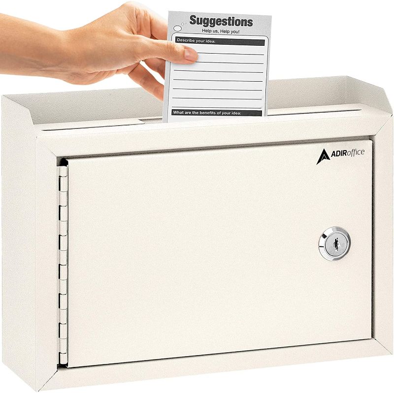 Photo 1 of Adir Corp. Multi Purpose Medium Size Suggestion Box (White)
