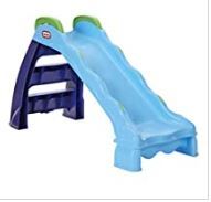 Photo 1 of Little Tikes 2-in-1 Outdoor-Indoor Wet or Dry Slide Playground Slide with Folding for Easy Storage Blue- for Kids Toddlers Boys Girls Ages 2 to 6 Yea
