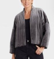 Photo 1 of Women's Quilted Velvet Duster Jacket  A New Day set of 3 OS 
