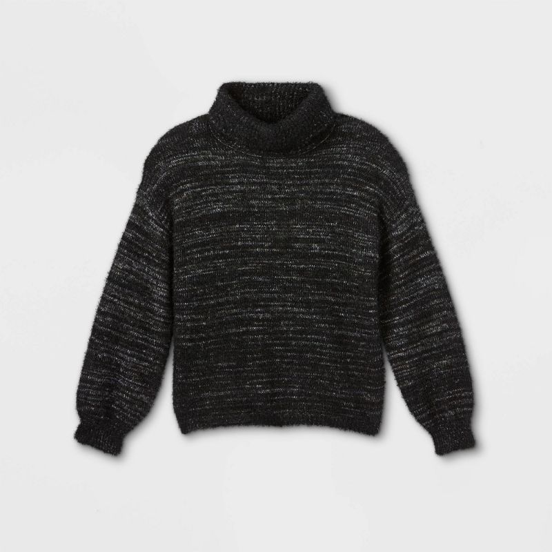 Photo 1 of 9 PACK Girls' Marled Turtleneck Sweater XS