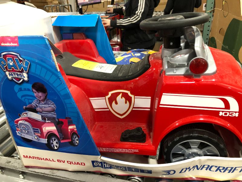 Photo 1 of PAW Patrol 6 Volt Marshall Quad RideOn
