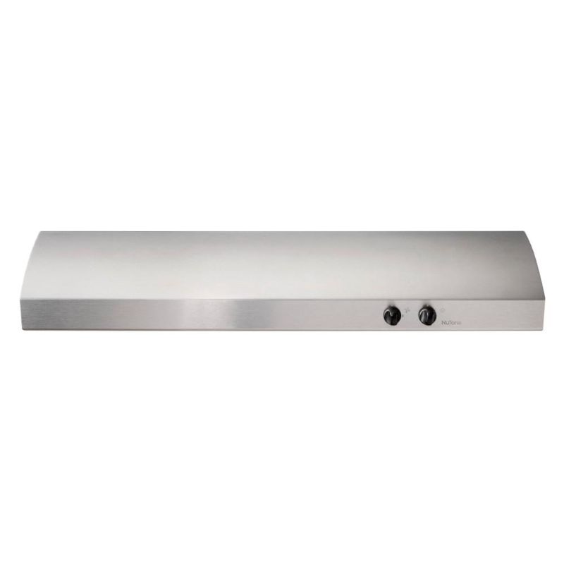 Photo 1 of Broan-NuTone AR1 Series 30 in. 270 Max Blower CFM 4-Way Convertible Under-Cabinet Range Hood with Light in Stainless Steel, Silver
