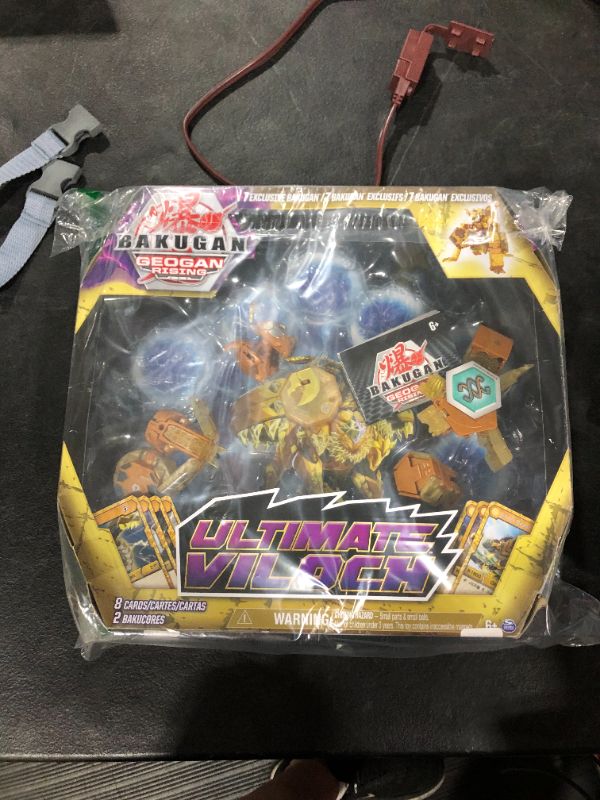 Photo 2 of Bakugan Ultimate Viloch, 7-in-1 Exclusive, Includes BakuCores and Trading Cards, Geogan Rising Collectible Action Figure.