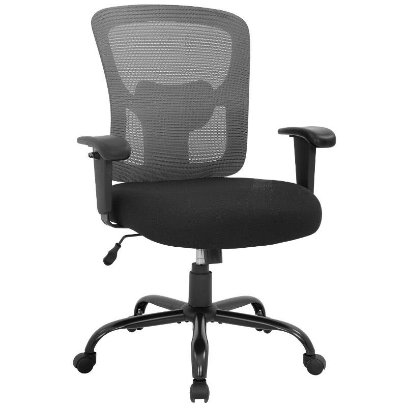 Photo 1 of Big and Tall Office Chair 400lbs Wide Seat Mesh Desk Chair Rolling Swivel SELLING FOR PARTS
