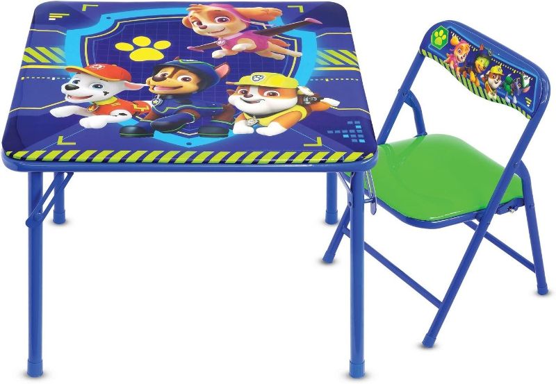 Photo 1 of Paw Patrol Junior Table & Chair Set, Folding Table, Padded Chairs
