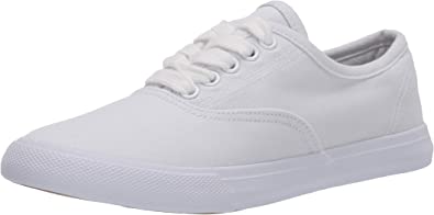 Photo 1 of Amazon Essentials Women's Shelly Sneaker White, Size 10