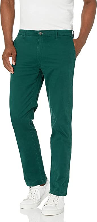 Photo 1 of Goodthreads Men's Straight-Fit Washed Comfort Stretch Chino Pant, Size 34W x 32L