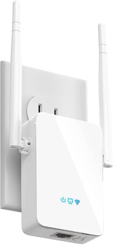 Photo 1 of All-New WiFi Extender Internet Long Range Booster up to 6000 sq.ft - Wi-Fi Signal Amplifier Repeater with Ethernet Port & Access Point Mode, 1 Touch Setup, Alexa Devices Compatible, 2.4Ghz
