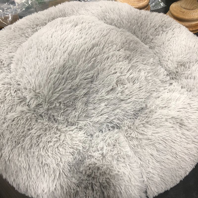 Photo 2 of Active Pets Plush Calming Dog Bed, Donut Dog Bed for Small Dogs, Medium & Large, Anti Anxiety Dog Bed, Soft Fuzzy Calming Bed for Dogs & Cats, Comfy Cat Bed, Marshmallow Cuddler Nest Calming Pet Bed