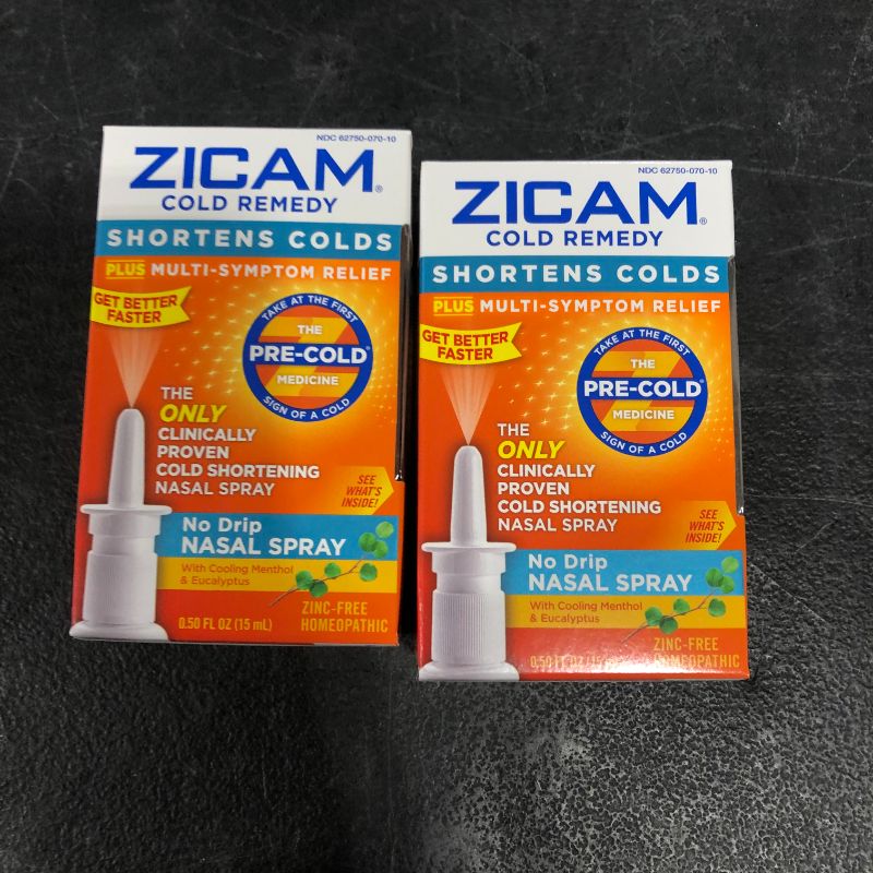 Photo 2 of 2pc Zicam Cold Remedy No Drip Nasal Spray 0.5 Oz by Emerson Healthcare Llc