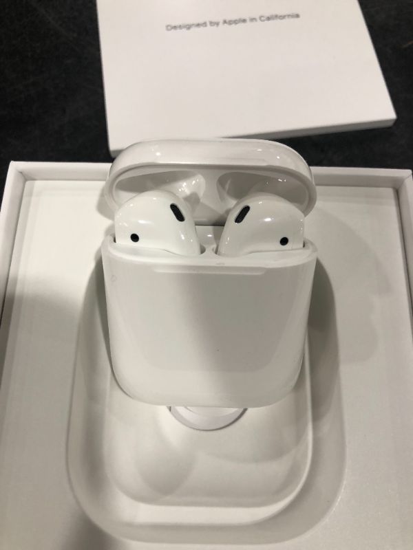 Photo 2 of Apple AirPods (2nd Generation) MV7N2AM/a with Charging Case - Stereo - Wireless - Bluetooth