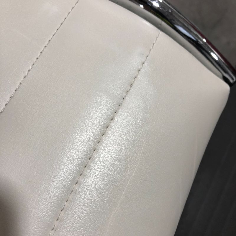 Photo 6 of CREME FAUX LEATHER OFFICE CHAIR 36H X 20W INCHES