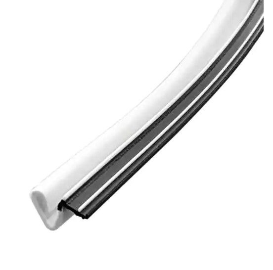 Photo 1 of 3/4 in. x 1/2 in. x 84 in.White Elite Lifetime Door Weatherseal Replacement