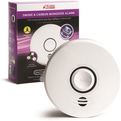 Photo 1 of Hardwired Combination Smoke and Carbon Monoxide Detector with Wire-Free Voice Interconnect