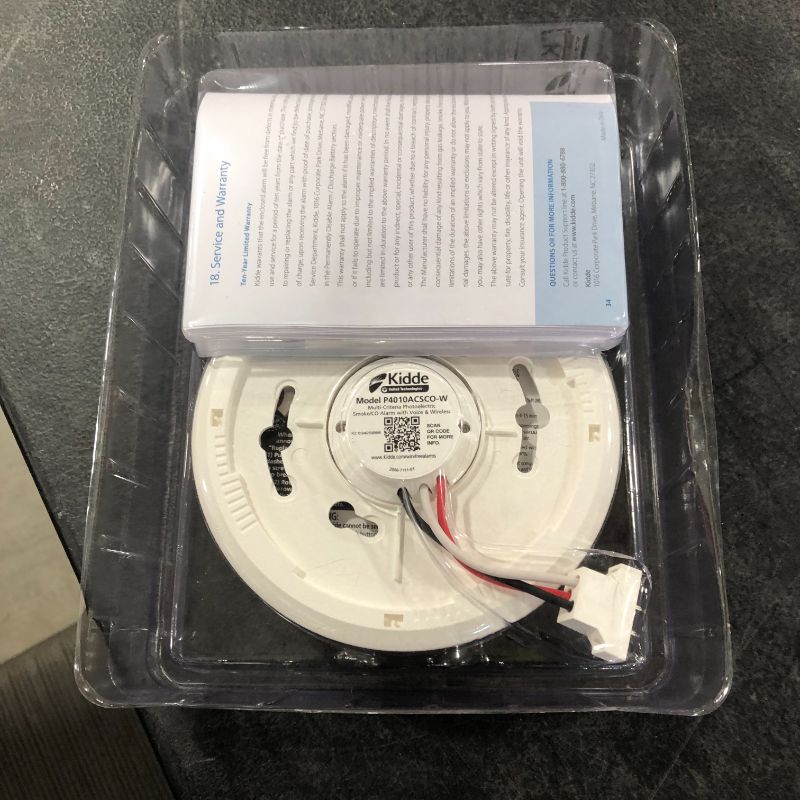 Photo 1 of Hardwired Combination Smoke and Carbon Monoxide Detector with Wire-Free Voice Interconnect