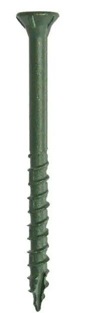 Photo 1 of 2-1/2 in. Green Exterior Self-Starting Star Flat-Head Wood Deck Screws #9 (5 lbs./435 pcs)