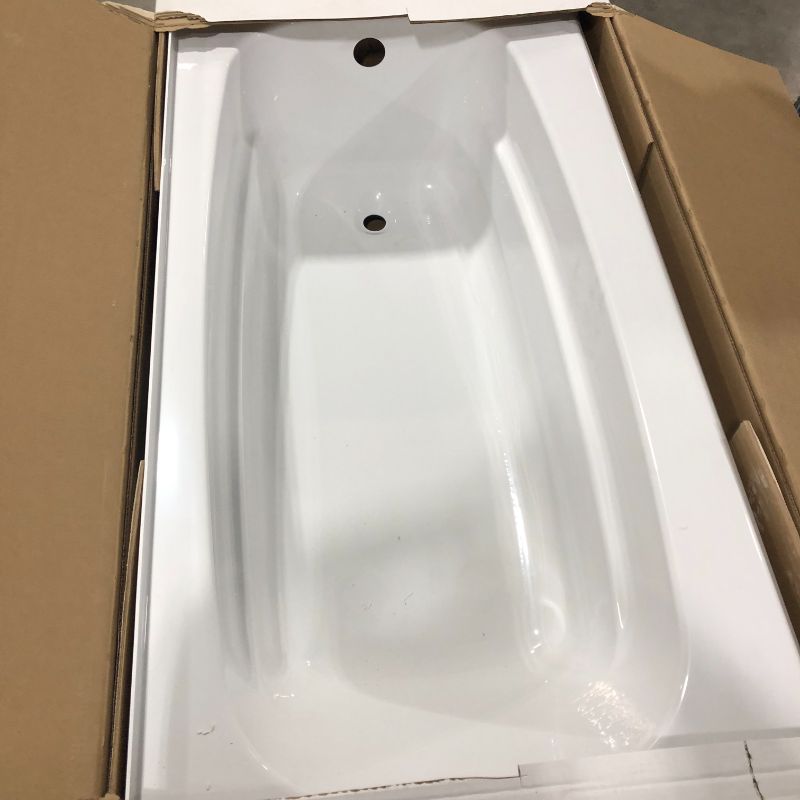 Photo 2 of Classic 400 60 in. Right Drain Rectangular Alcove Bathtub in High Gloss White