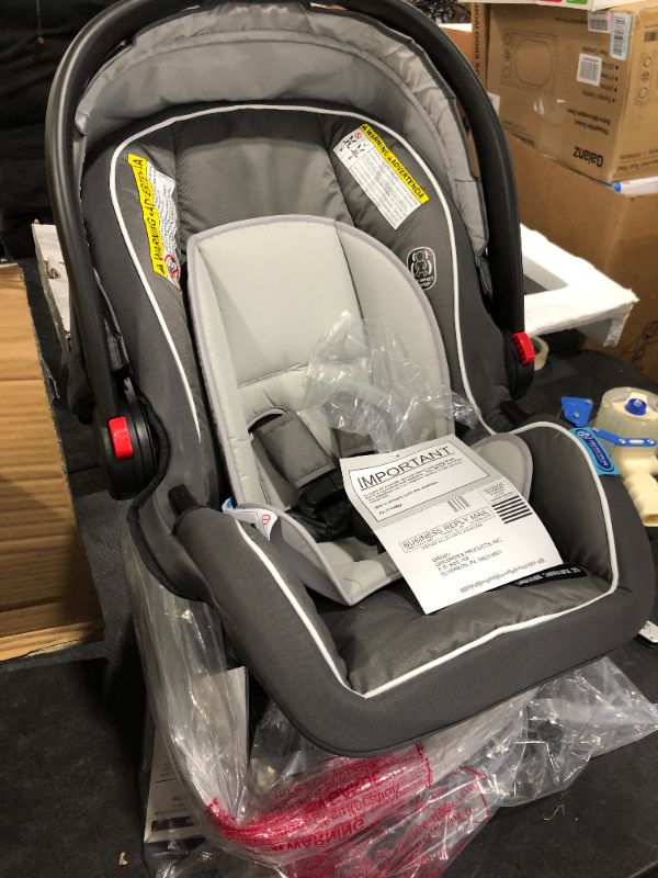 Photo 2 of Graco SnugRide SnugLock 35 Infant Car Seat, Tenley Gray