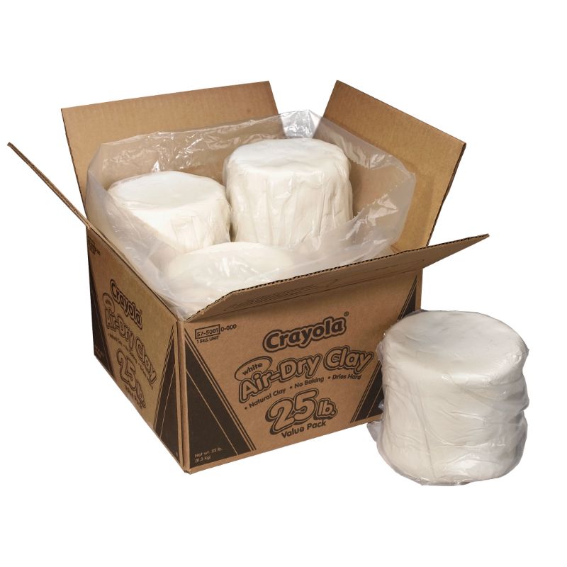 Photo 1 of Air-Dry Clay,25 Lb.,White