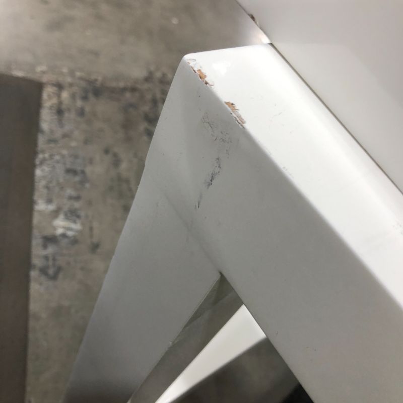 Photo 1 of 16L x 16W X 36H INCHES WHITE WOOD NIGHTSTAND