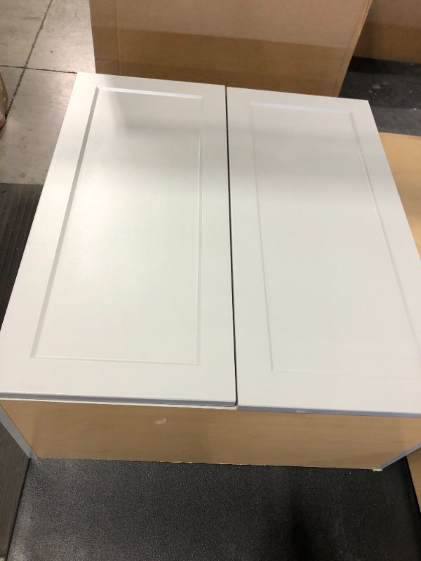 Photo 1 of Designer Series Melvern Assembled 27x30x12 in. Wall Kitchen Cabinet in Heron Gray