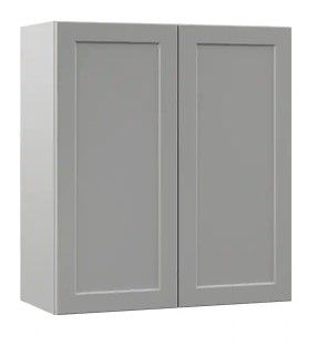 Photo 1 of Designer Series Melvern Assembled 27x30x12 in. Wall Kitchen Cabinet in Heron Gray