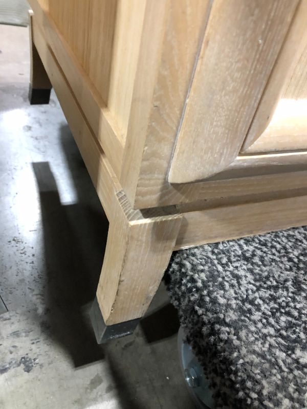 Photo 1 of 3 DRAWER NIGHT STAND WITH GLASS TOP 20L X 26W X 28H INCHES