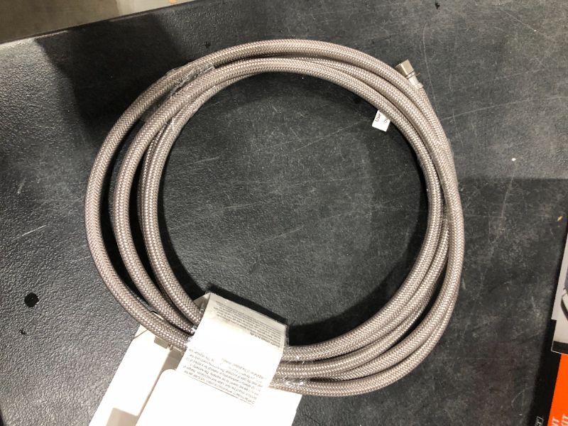 Photo 2 of 12 ft. Braided Ice Maker Supply Line