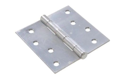Photo 1 of 4 in. Zinc Plated General Purpose Broad Hinge with Removable Pin Set of 2