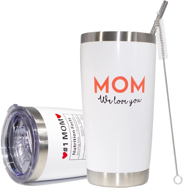 Photo 1 of Gifts For Mom From Daughter, Son - Mothers Day Gifts - Birthday Gifts For Mama - Christmas Gifts For Mom,Women - Funny Cute Birthday Presents For Mom From Daughter, Son -- 20 oz Mom Tumbler Cup