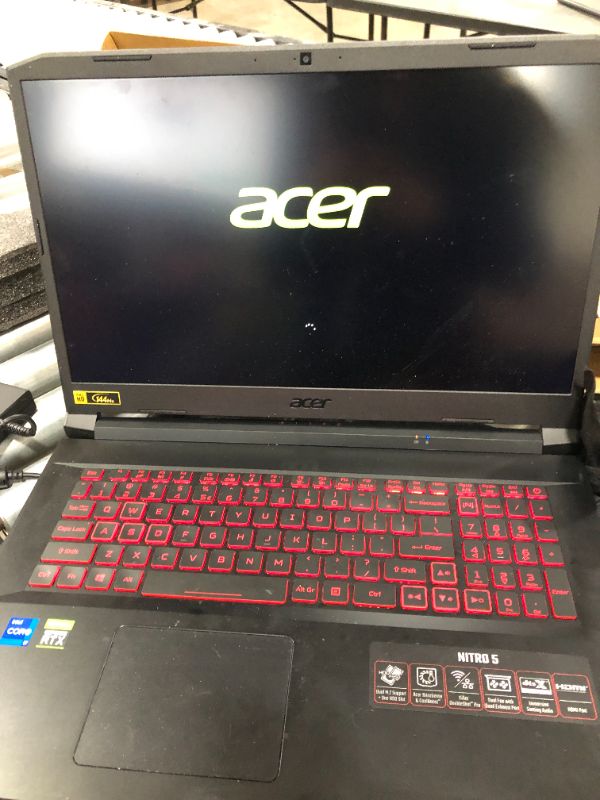 Photo 3 of Acer Nitro 5 AN517-54-79L1 Gaming Laptop | Intel Core i7-11800H | NVIDIA GeForce RTX 3050Ti Laptop GPU | 17.3" FHD 144Hz IPS Display | 16GB DDR4 | 1TB NVMe SSD | Killer Wi-Fi 6 | Backlit KB | Win 11