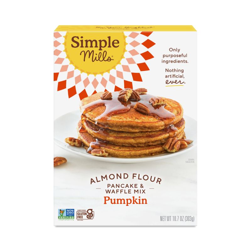 Photo 1 of 6 Boxes Simple Mills Almond Flour Pumpkin Pancake & Waffle Mix 10.7 Oz