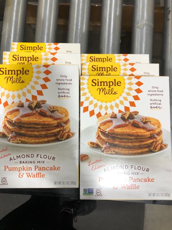 Photo 2 of 6 Boxes Simple Mills Almond Flour Pumpkin Pancake & Waffle Mix 10.7 Oz