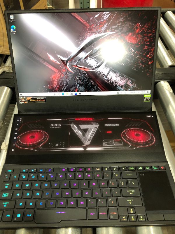 Photo 3 of ASUS - ROG Zephyrus Duo 15 SE 15.6" Laptop - AMD Ryzen 9 - 16GB Memory - NVIDIA GeForce RTX 3060 - 1TB SSD - Off Black