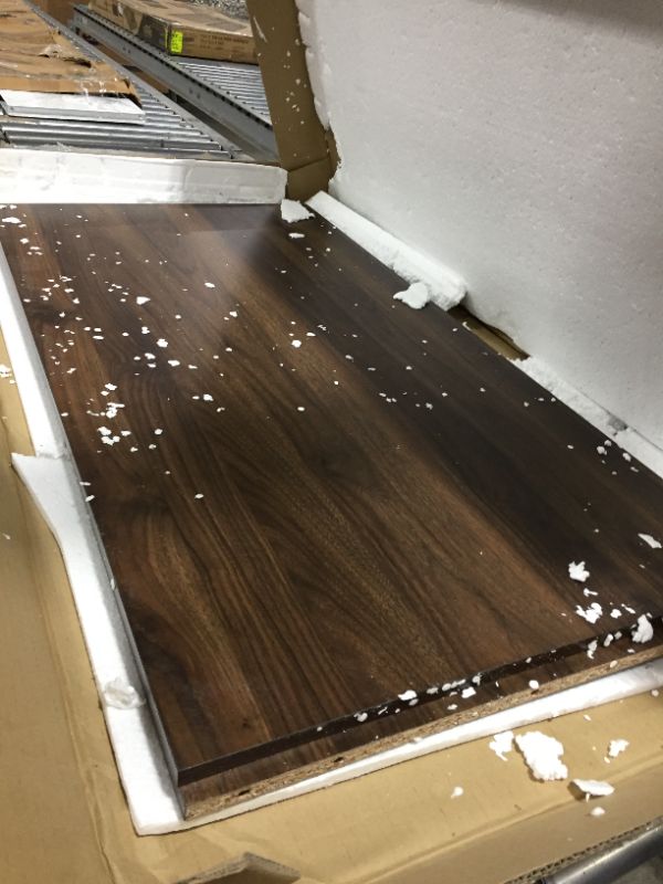 Photo 1 of Baxton Studio Landen Mid-Century Modern Walnut Brown and Gold Finished Wood Coffee Table
