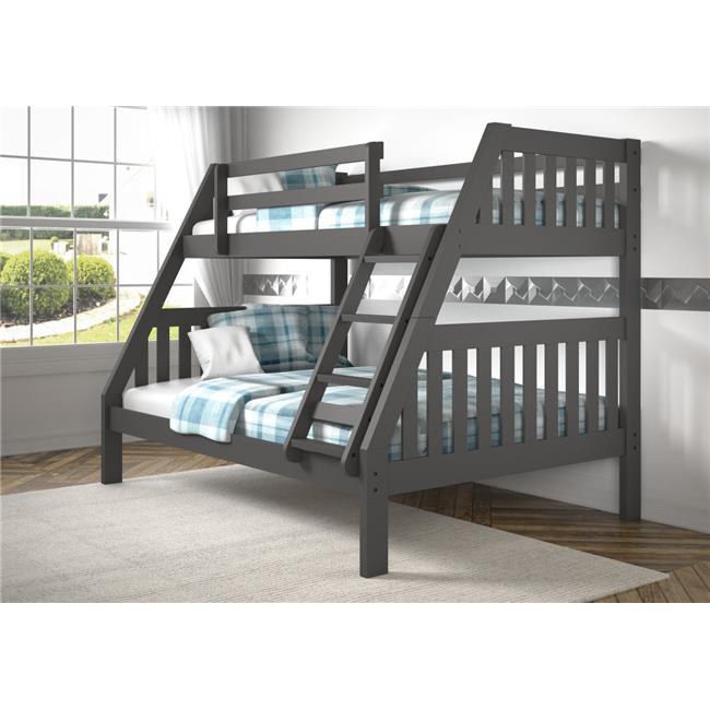 Photo 1 of Donco Kids 1018-3TFDG_505-DG Mission Bunk Bed withTrundle Twin/Full Dark Grey
BOX 4 OF 4 