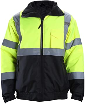 Photo 1 of Ergodyne GloWear 8380 ANSI High Visibility Lime Thermal Bomber Jacket, 4X