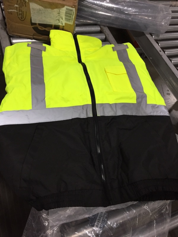 Photo 1 of Ergodyne GloWear 8380 ANSI High Visibility Lime Thermal Bomber Jacket, 4X