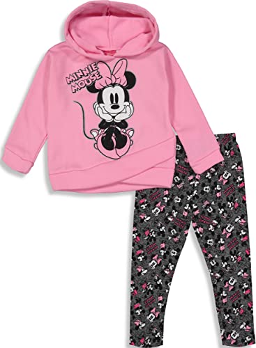 Photo 1 of Disney Minnie Mouse Pullover Fleece Hoodie & Leggings Size 6/6x