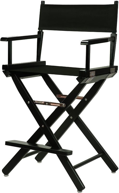 Photo 1 of Casual Home 24" Director's Chair Black Frame-with Black Canvas, Counter Height
