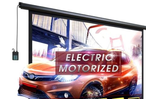 Photo 1 of 100" Motorized Projector Screen - Indoor and Outdoor Movies Screen 100 inch Electric Projector Screen REMOTE NOT INCLUDED!!!!