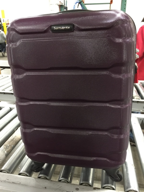 Photo 2 of Samsonite Omni PC Hardside Expandable Luggage with Spinner Wheels, Purple, Carry-On 20-Inch
