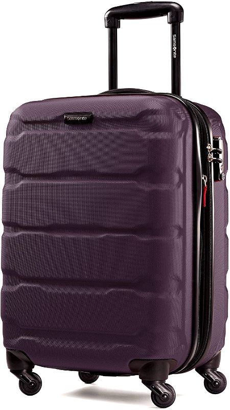 Photo 1 of Samsonite Omni PC Hardside Expandable Luggage with Spinner Wheels, Purple, Carry-On 20-Inch
