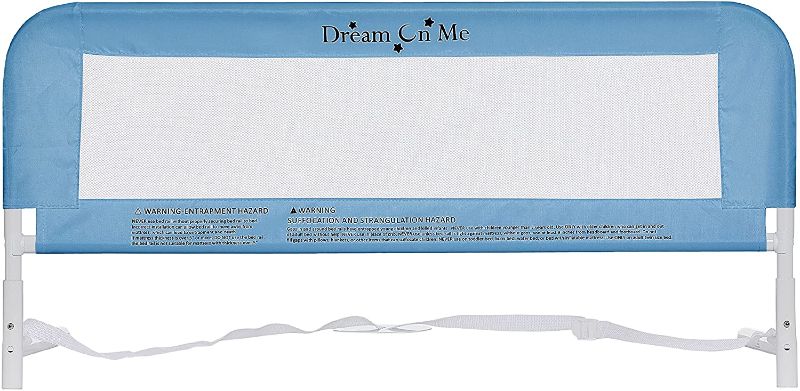 Photo 1 of Dream On Me Mesh Security Rail / Twin Size Bed Security Rail / Safe Security Rail, Blue
