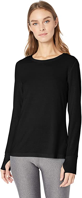 Photo 1 of Amazon Essentials Women's Studio Relaxed-Fit Long-Sleeve T-Shirt, Medium 
