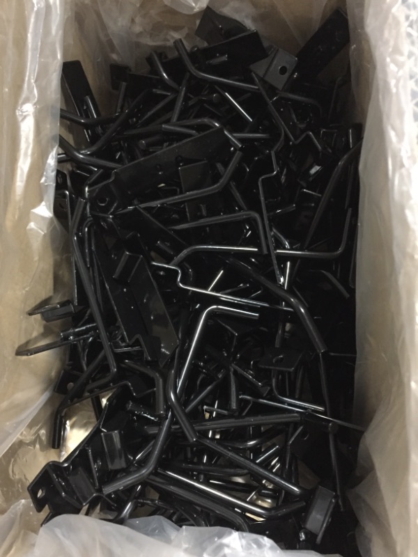 Photo 2 of Econoco 4” Black Deluxe Hooks, Slatwall Hooks, Hook for Slatwall, Display Hooks For Panel, Semi-Gloss Black, Pack of 96
