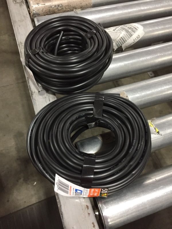 Photo 1 of 2 Pack of DIG B38 1/4" x 50' Vinyl Micro Tube Black Drip Line
