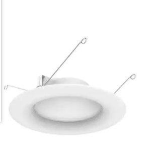 Photo 1 of 5/6 in. 5000K White Integrated LED Recessed Trim CEC-T20 (4-Pack)
