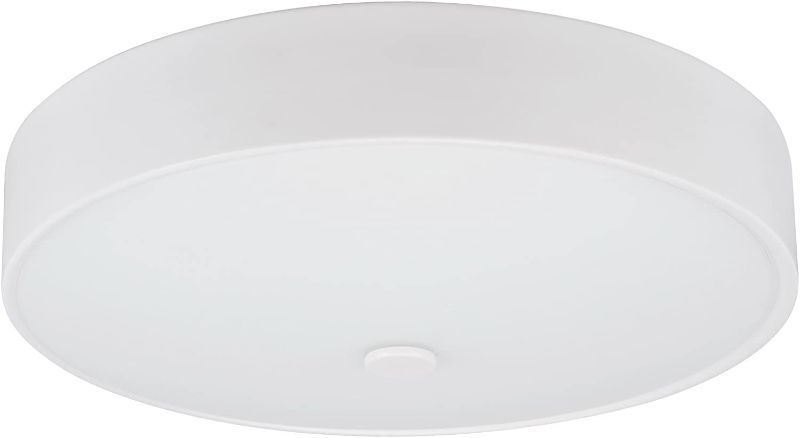 Photo 1 of Aspen Creative White 63004L-Large LED Flush Mount Finish with Glass Shade
